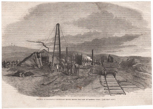 Railway at Balaclava. Stationary Engine beyond the Camp of General Verey
